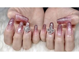 韓国ネイル☆ヴァンクリ風