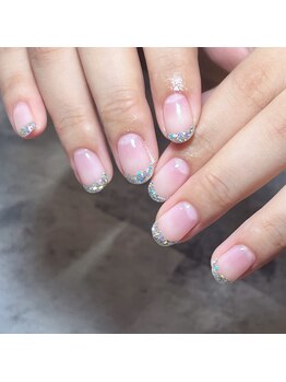 イムア(imua)/ガラスフレンチネイル