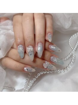 リンドネイル バイ モカ アンド ララ(Lind nail by moca and LaLa)/ブルーワンホンネイル