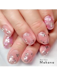 【Men's】桜チークネイル