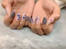 エンジェリック カラーズ(Angelic colors)/押し花ネイル♪