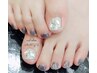 【フット】キラキラ埋めつくしネイル￥7,500