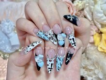 レアネイル 渋谷店(Le’a nail)/ヒョウ柄☆kittyちゃん