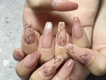 イデアル(Ideal)/【パラジェル】チェリー柄ネイル