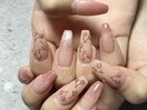 【パラジェル】チェリー柄ネイル