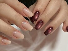 アイネイルズ 新宿店(I nails)/【Yumeka】ちぐはぐワンカラ―