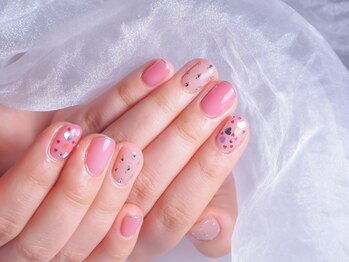 パズルリングネイル(Puzzle.ring Nail)/可愛いハートxピンク