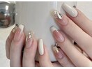 ニュアンス系アイボリーネイル