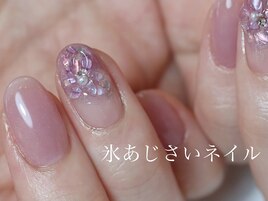 大人気♪氷あじさいネイル