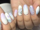 梅雨ネイル♪紫陽花アート