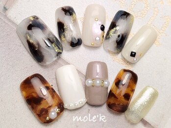 モレック(mole'k)の写真/浦和駅徒歩3分♪浦和パルコからスグ！丁寧ケアで長持ち&こだわりネイル★ゆったりプライベートサロンです♪