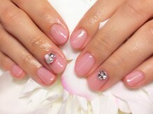 アイリッシュネイル 久屋大通店(Irish Nail)/ビジュー盛×ワンカラー