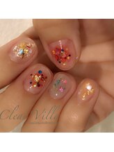 ネイルサロンクリアヴィラ(nail salon clear villa)/カラフルホログラム