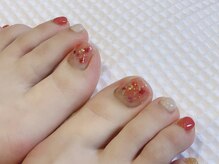 ネイルズ ララ(nails Lala)/ニュアンスフットネイル