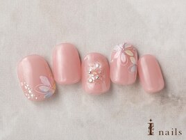 パステルフラワーネイル