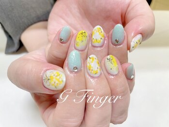ジーフィンガー 大井町店(G Finger)/春色みもざネイル♪