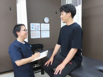 ピース整骨院(Peace整骨院)/施術後検査→今後の説明→お会計