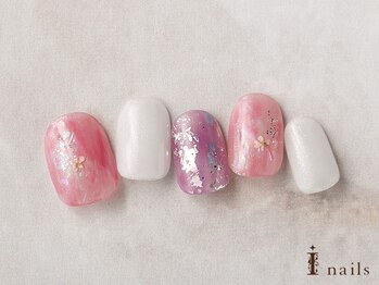 アイネイルズ 横浜EAST店(I-nails)/もやもやフィルムシアーネイル
