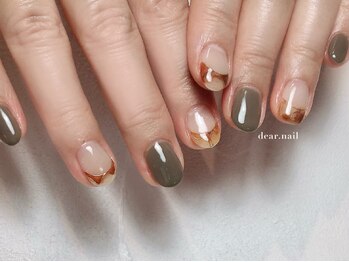 ディアネイル(dear.nail)/繊細フレンチネイル
