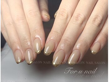 フォーユーネイル(For U Nail)/ミラーフレンチ