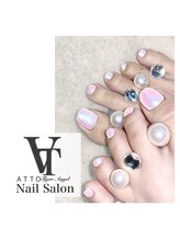 アット(ATTO)/フット×オーロラネイル