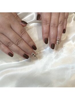 ネイルアンドアイラッシュヴィーナ ゆめタウン廿日市店 (Nail&EyeLash Vina)/チェックネイル