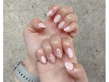 ユニネイル(U.Ni nail)/ツイードネイルで大人感♪