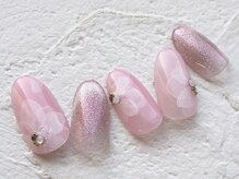 カトルナフ(quatre fois neuf)/ちゅるんとピンクのお花アート