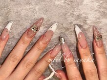 ミエル 北千住店(miel)/キラキラフレンチネイル