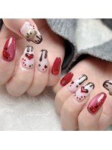 リッシュ ドゥ(RICHE deux)/王道バレンタインネイル