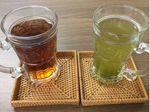 ひとみ治療院の雰囲気（ドリンクを飲んでゆったりお過ごしください♪）