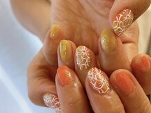 モグネイル(Mogunail)/夏っぽデザインコース　フラワー