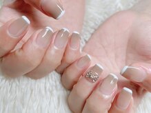 ネイルアンドアイラッシュサロン エスポアール(nail&eyelash salon espoir)/ストレートフレンチ　スキニー