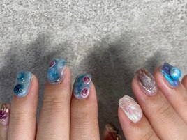 秋ニュアンスネイル