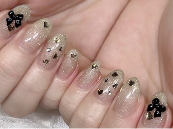 リシェ ネイル アンド アイラッシュ(riche)の写真/【昭和町/西田辺駅すぐ/駐車場完備】店内サンプル240種類以上!ワンカラー,ラメグラ¥5000~(オフ込)