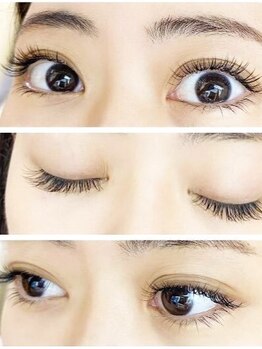 ケイト ビューティー(KATE Beauty)の写真/当日予約OK!高持続フラットラッシュ120本¥5500/最新LEDマツエク120本¥7500☆アイブロウスタイリング¥5500♪