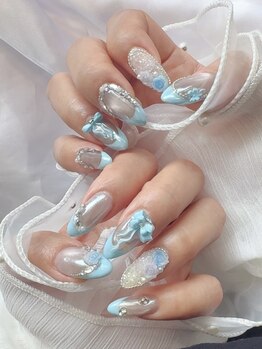 リオ(Rio)の写真/定額デザインが大人気！毎月変わる6600円ならデザインに迷う方も好きな指先が見つかる◎