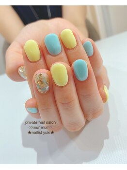 プライベート ネイルサロン マーマ(murmur)/シェル埋め尽くしサマーネイル