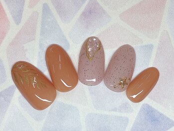 アルセア 上野御徒町店(Alcea)/手描き 秋 テラコッタカラー