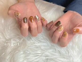 アンガット(angot.)/秋沢山詰め込みネイル
