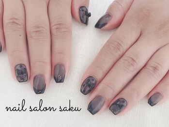 サク(saku)/シアーブラック/フレンチ