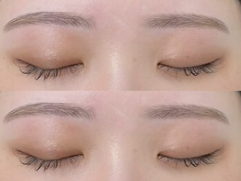 アクト バイ シェアサロンマリー 水戸元吉田店(act. by SHARE SALON Marie)の写真/骨格や筋肉の動き、お悩みに沿って形を決める”eyebrow wax”メイク込みで翌日からの再現性もばっちり。
