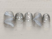ノーネイル 熊谷(NO NAIL KUMAGAYA)/リボン　￥4990
