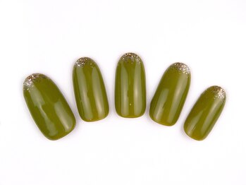 ネイルサロン ディーバ ギンザ(Nail salon Diva GINZA)/One color plus（先端ラメ）