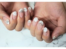 ネイルサロンブラン(nail salon BLANC)/レースとお花のブライダルネイル