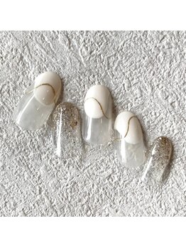 ブランチェ 大崎店(Blance)/ゴールドラメグラ×フレンチ