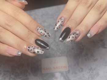 キヒ 渋谷店(Kihi)/豹柄/フレンチ/アニマル柄/黒