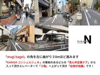 カラダコンシェルジュN(KARADAコンシェルジュN)/【道順案内２】目黒駅～店舗