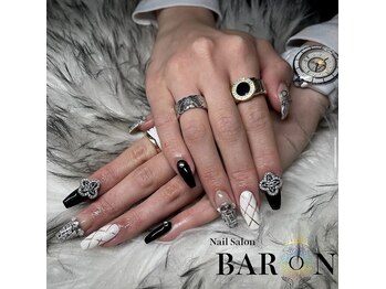 バロン 新宿店(BARON)/綺麗目ツイードネイル