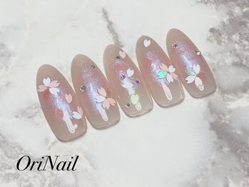 チークネイル×桜デザイン